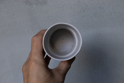 野中麟太郎 / stone cup small matte white 石のカップ 小 マットホワイト