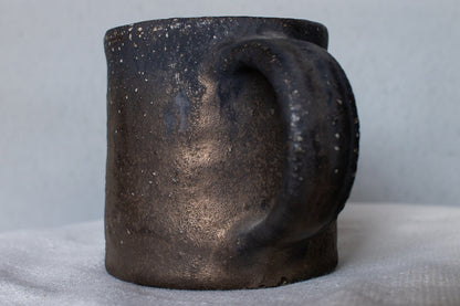 Koichi Ohara / Single-sided white and black pottery with handle Ceramics mail order