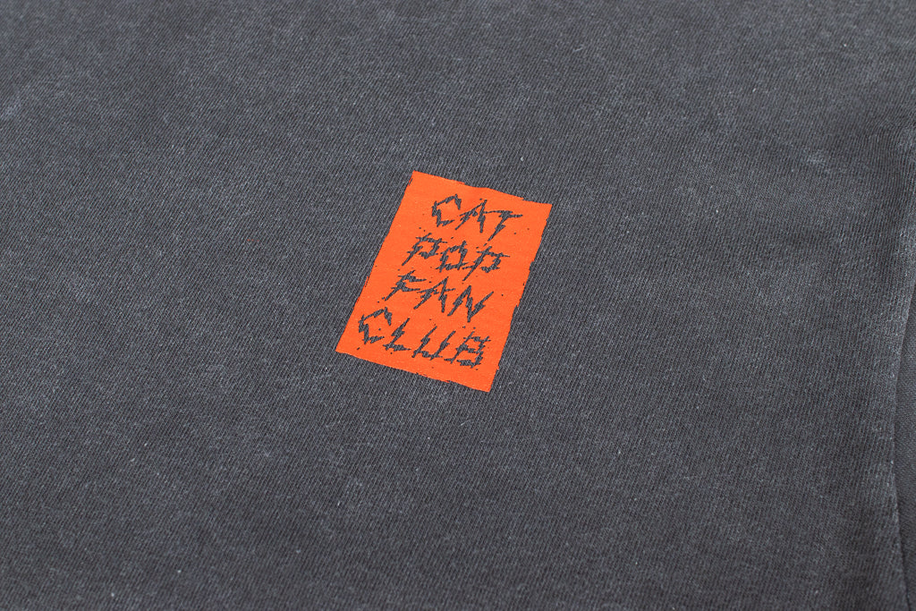 【送料込み】futou original "CAT POP FAN CLUB" L/S Tシャツ フェードグレー