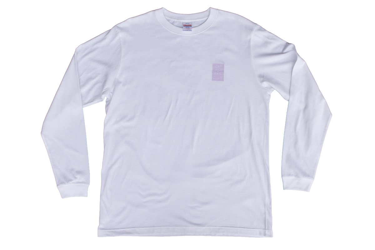【送料込み】futou original "CAT POP FAN CLUB" L/S Tシャツ ホワイト