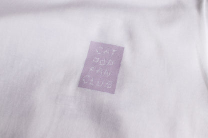 【送料込み】futou original "CAT POP FAN CLUB" L/S Tシャツ ホワイト