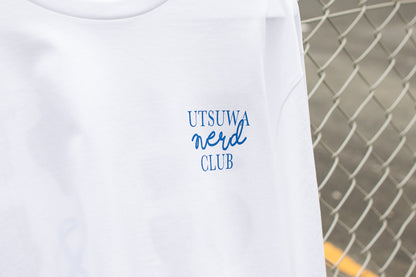 【送料込み】futou original "UTSUWA NERD CLUB" L/S Tシャツ ホワイト セミワイドシルエット