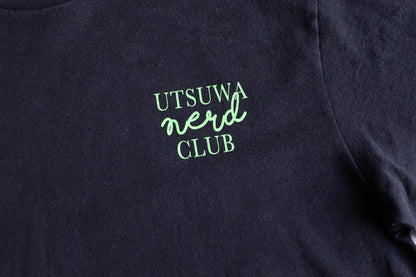 【送料込み】futou original "UTSUWA NERD CLUB" L/S Tシャツ フェードブラック