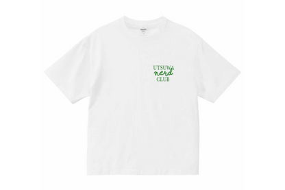 【送料込み】futou original "UTSUWA NERD CLUB" S/S Tee ワイドシルエット 白・スミクロ