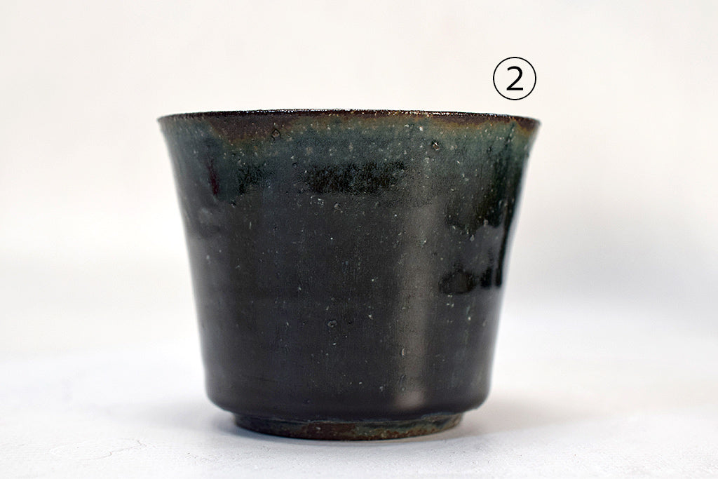 Keiichiro Asai/ Tsuchimono Soba Choko/Free Cup Blue Glaze Ceramics Ceramics Mail Order