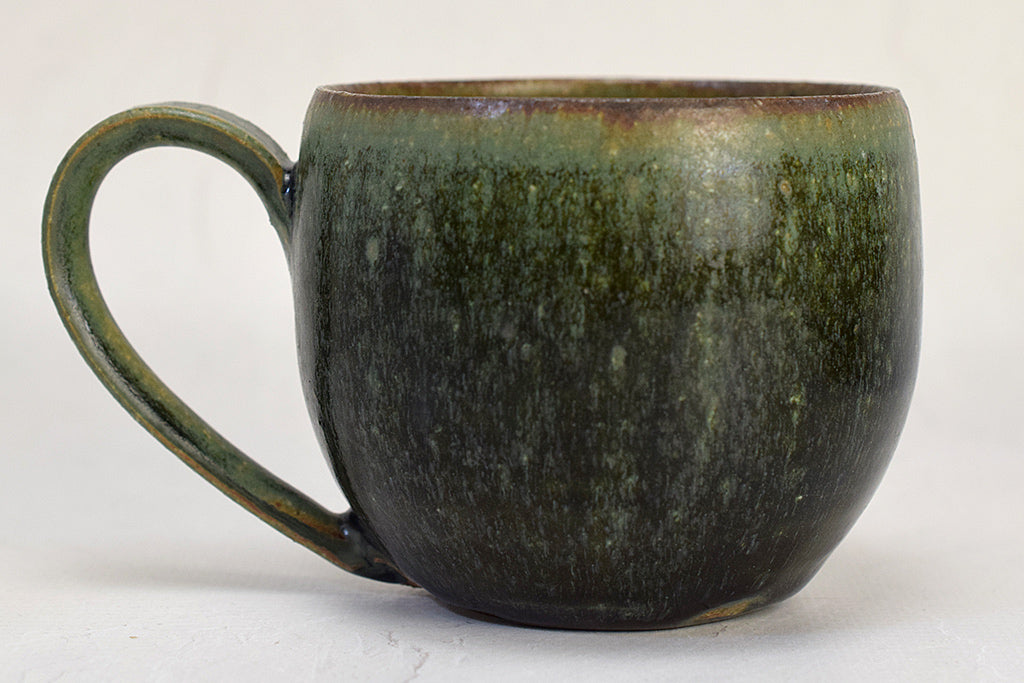 Keiichiro Asai/ Clay cup moss glaze 2 pottery pottery mail order