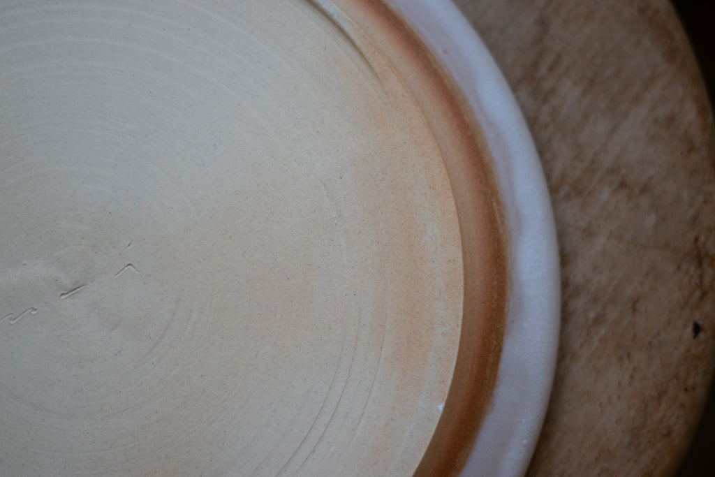 Mai Tagawa / Large rim plate (white)
