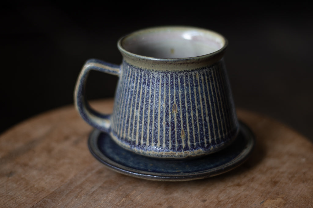 Tadahiro Nakanishi / Striped mug (blue)