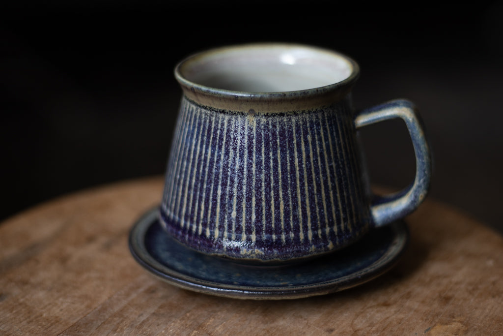 Tadahiro Nakanishi / Striped mug (blue)