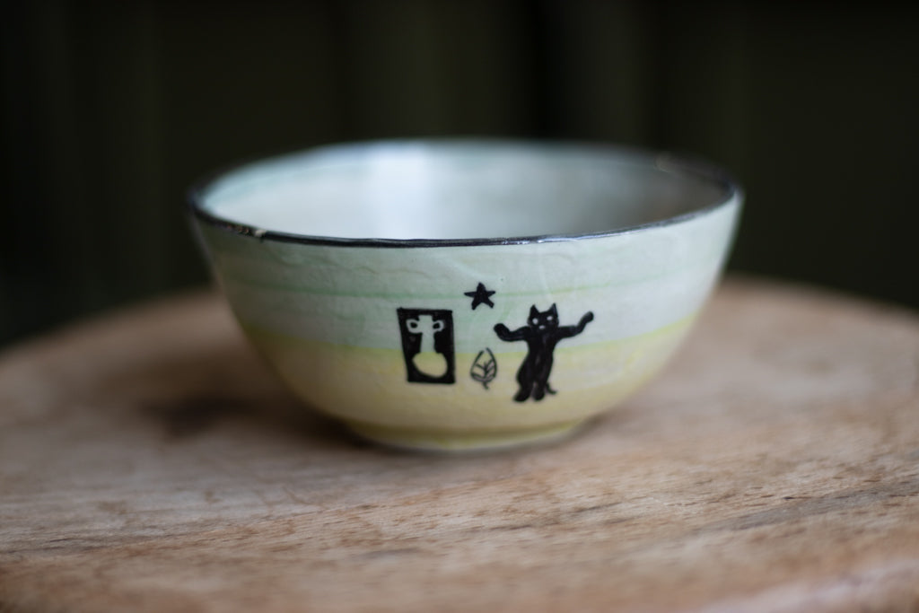 Tokiyama Sakura / “Cat and pot bowl”