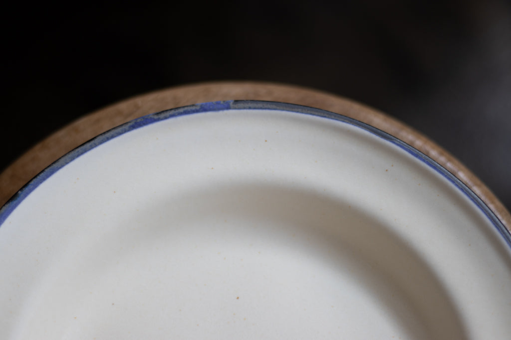 Baume Utsuwa / Rim Deep Plate L (Blue Line) Utsuwa Ceramics Mail Order