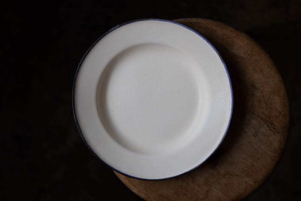 Baume Utensils / Rim Deep Plate M (Blue Line) Ceramics Ceramics Mail Order