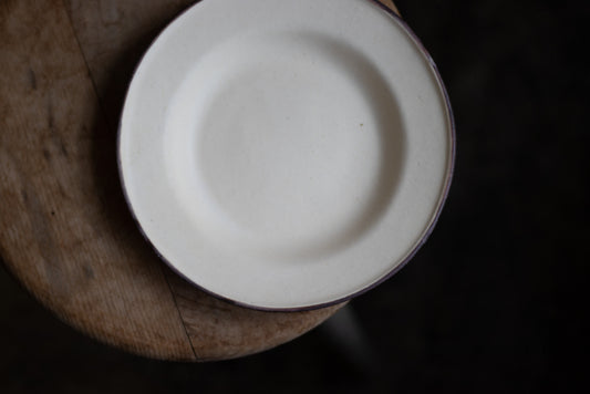 Baume Utsuwa / Rim Deep Plate S (Brown Line) Utsuwa Ceramics Mail Order