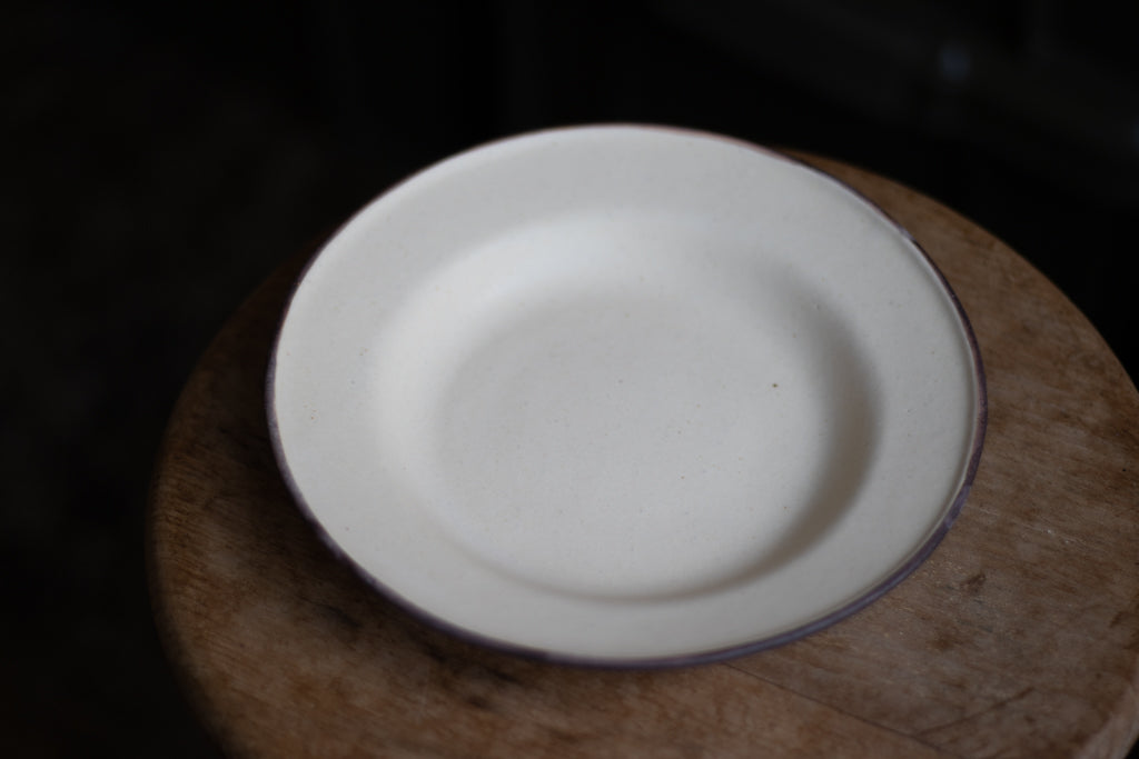 Baume Utsuwa / Rim Deep Plate S (Brown Line) Utsuwa Ceramics Mail Order