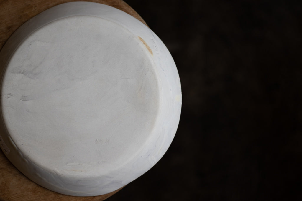 Utsuwa Baume / Generously shaped deep plate (marble pattern) ② Utsuwa pottery mail order