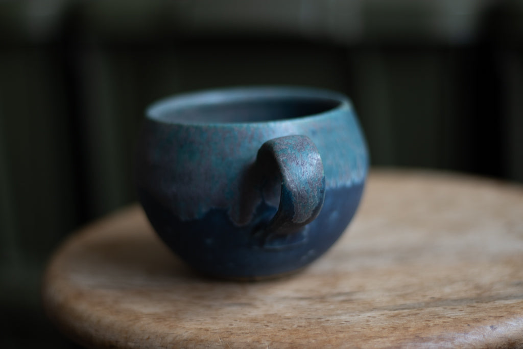 Naoki Kanazawa / Round mug blue ①