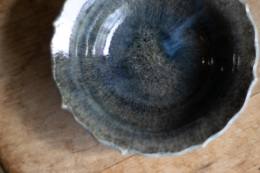 Toru Murasawa / Ryoka small bowl, blue glaze