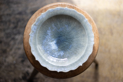 Toru Murasawa / Ryohana plate, blue ash glaze, pottery pottery mail order
