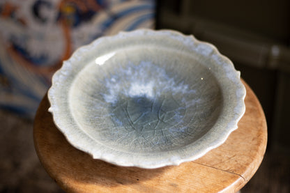 Toru Murasawa / Ryohana plate, blue ash glaze, pottery pottery mail order