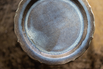 Toru Murasawa / Ryoka large plate, blue glaze