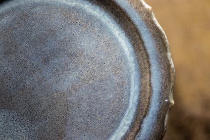 Toru Murasawa / Ryoka large plate, blue glaze