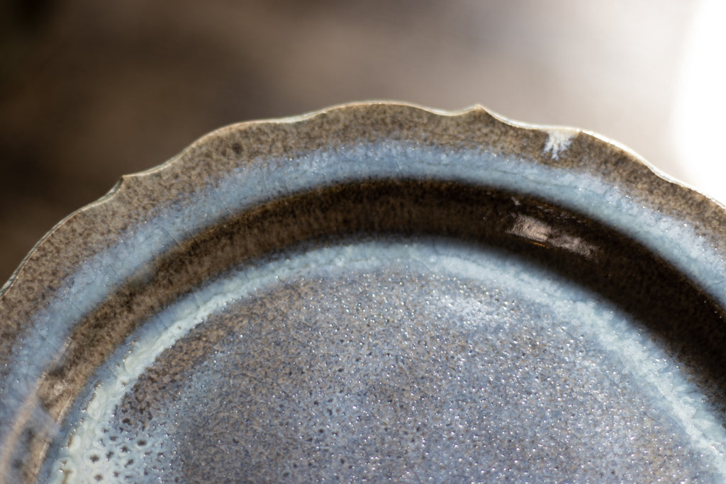 Toru Murasawa / Ryoka large plate, blue glaze