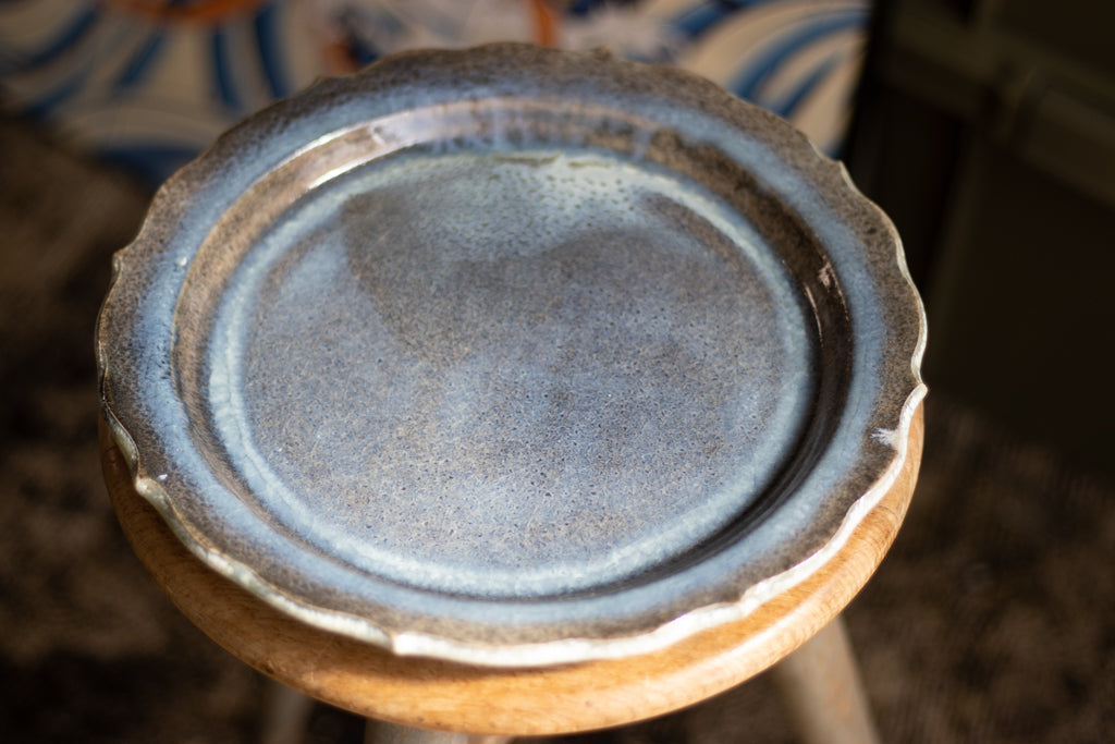 Toru Murasawa / Ryoka large plate, blue glaze