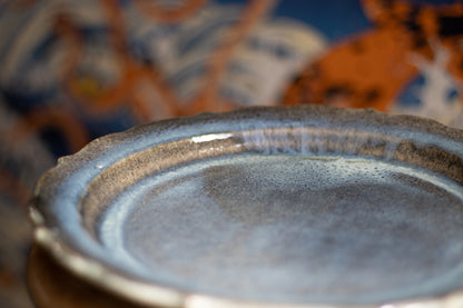 Toru Murasawa / Ryoka large plate, blue glaze