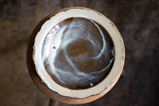 Toru Murasawa / Ryohana platter 8 inches ash glaze A pottery pottery mail order
