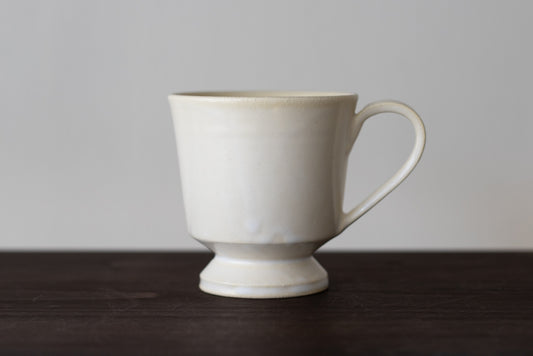 yoshida pottery / Takajo cup angle (antique white)