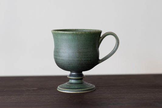 yoshida pottery / ball leg cup (sabi-iro warbler)