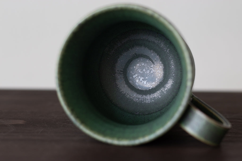 yoshida pottery / 玉脚カップ（さびいろ うぐいす）