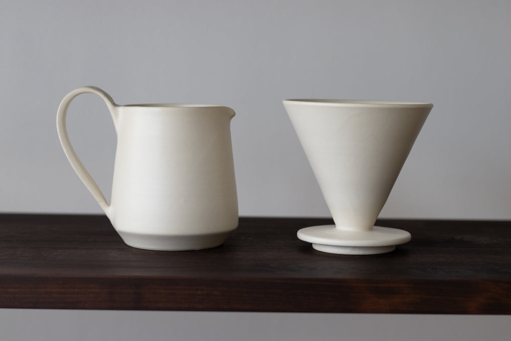 yoshida pottery / コーヒードリッパー＆サーバー（恋人White）