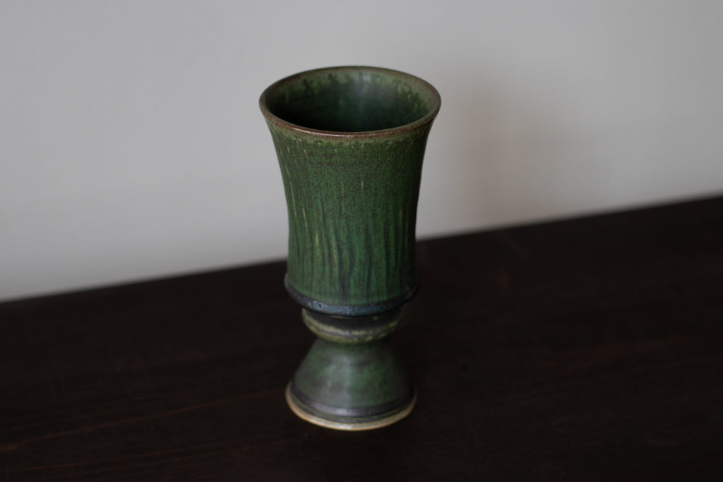 yoshida pottery / goblet (sabi-iro warbler)