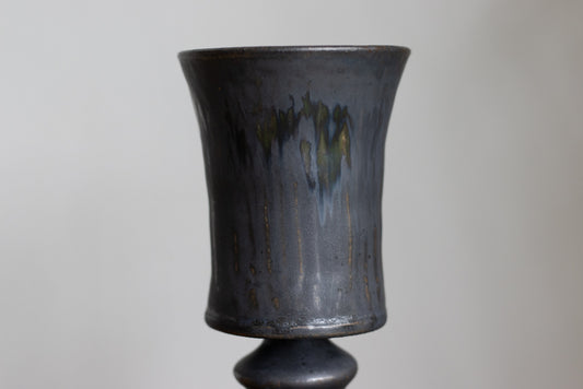 yoshida pottery / goblet (sabi-iro soot)