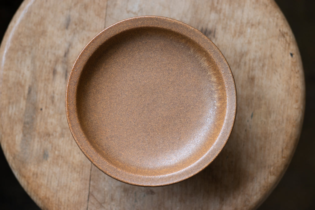 yoshida pottery / 高杯皿 さびいろこはく