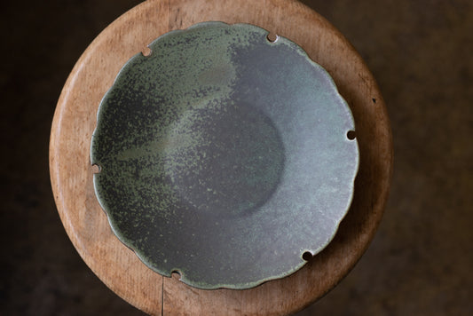 yoshida pottery / snow plate rusty roguisu