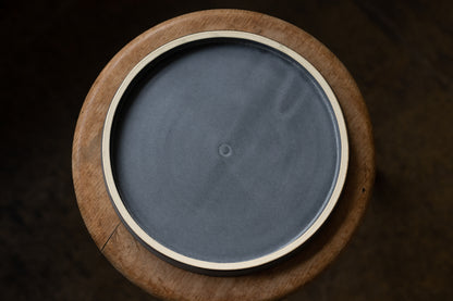 yoshida pottery / HORIZON PLATE Black on White